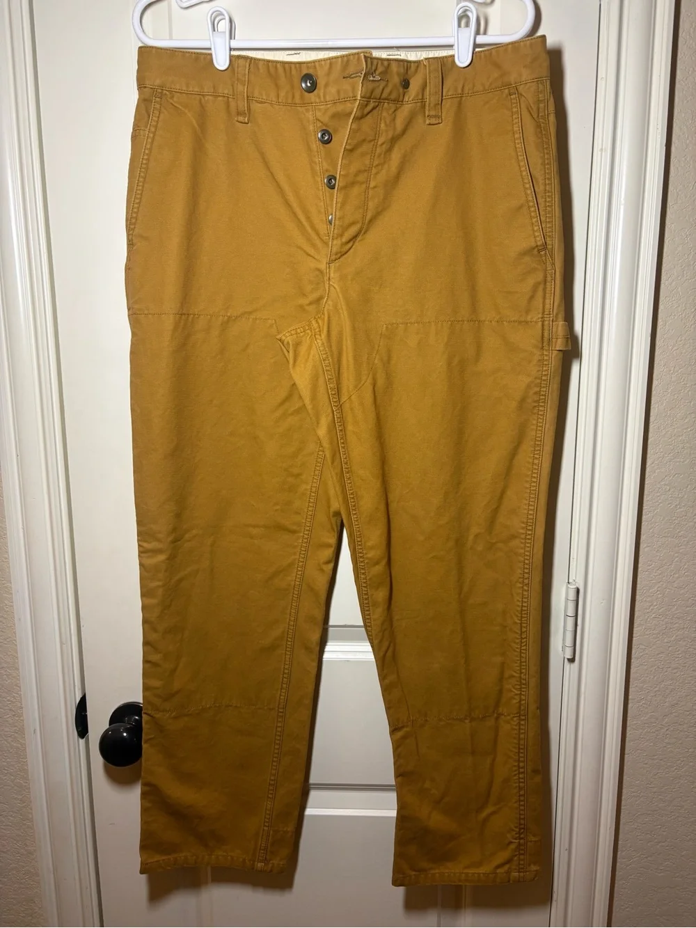 Rag & Bone Double Knee Workwear Pants Men's 33 Chino Straight Buttonfly